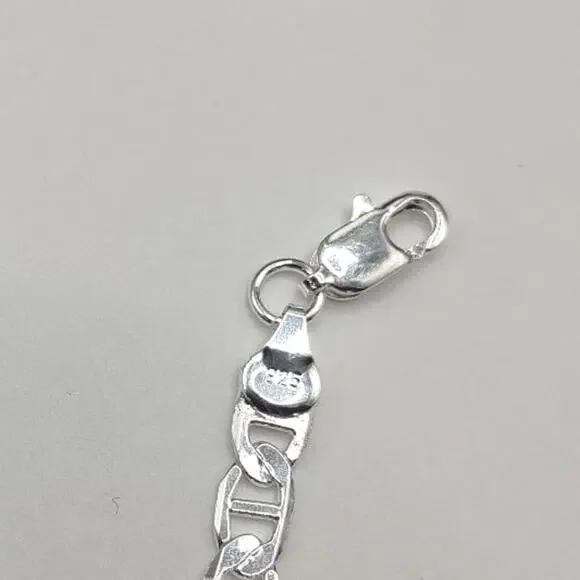 925 Sterling Silver Bracelet Mariners Chain Valentines Birthday Gift New!!!
